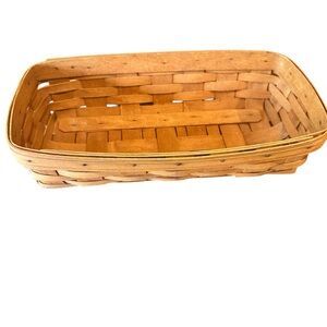 Vintage 90s Longaberger Rectangular Woven Basket